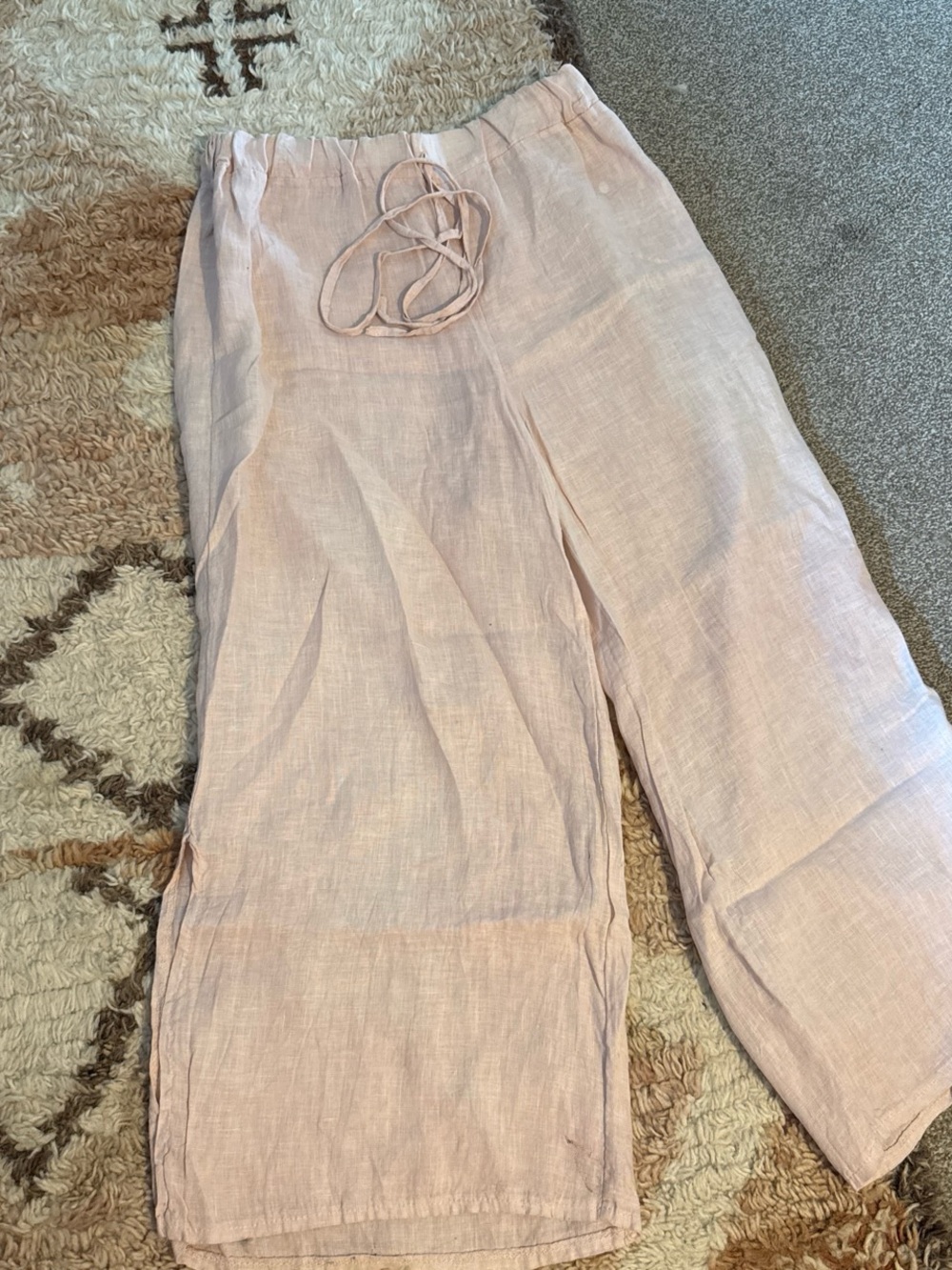Meo Meli Light Pink Linen Pants